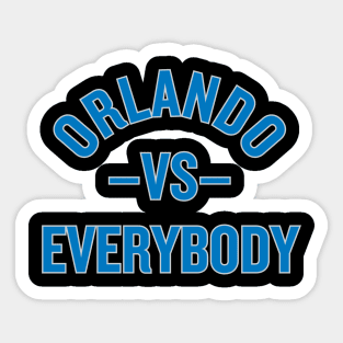 Orlando vs. Everybody! Sticker